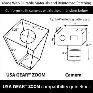 Torba USA Gear Torba na aparat / torba na ramię USA Gear do DSRL Nikon D3300, Canon EOS 750D, 1300D i innych 7