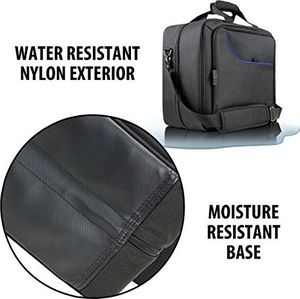 Torba USA Gear Torba na konsole USA GEARdo Playstation 4, PS4 Slim i PS4 Pro z akcesoriami do kontrolerów, kabli, zestawów słuchawkowych i wyściełanych pasków na ramię - Do wszystkich modeli PS4 i PS3 - Niebieska 5