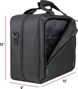 Torba USA Gear Torba na konsole USA GEARdo Playstation 4, PS4 Slim i PS4 Pro z akcesoriami do kontrolerów, kabli, zestawów słuchawkowych i wyściełanych pasków na ramię - Do wszystkich modeli PS4 i PS3 - Niebieska 6