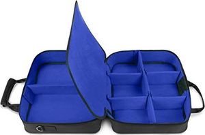 Torba USA Gear Torba na konsole USA GEARdo Playstation 4, PS4 Slim i PS4 Pro z akcesoriami do kontrolerów, kabli, zestawów słuchawkowych i wyściełanych pasków na ramię - Do wszystkich modeli PS4 i PS3 - Niebieska 9