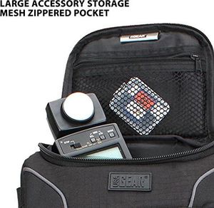 Torba USA Gear USA Gear Plecak na aparat cyfrowy Plecak Anti-Shock Organizer z torbą na laptopa 43,18 cm, wodoodporna osłona, regulowany schowek na obiektyw i uchwyt na statyw - czarny 8