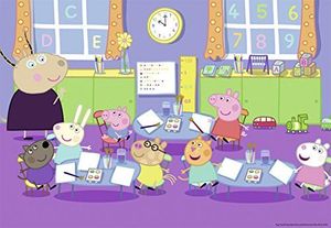 Ravensburger Puzzle dla dzieci Peppa w szkole - 2 x 24 szt. 2