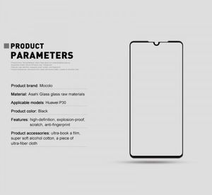 Mocolo Mocolo 3D 9H Full Glue - Szkło ochronne na cały ekran Huawei P30 (Black) 15