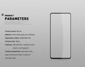 Mocolo Mocolo 3D 9H Full Glue - Szkło ochronne na cały ekran Samsung Galaxy A51 (Black) uniwersalny 16