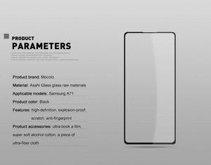 Mocolo Mocolo 3D 9H Full Glue - Szkło ochronne na cały ekran Samsung Galaxy A71 / Note 10 Lite (Black) uniwersalny 15