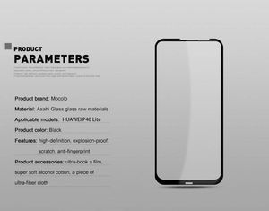 Mocolo Mocolo 2.5D Full Glue Glass - Szkło ochronne Huawei P40 Lite uniwersalny 15