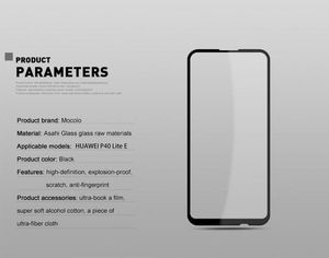 Mocolo Mocolo 2.5D Full Glue Glass - Szkło ochronne Huawei P40 Lite E uniwersalny 15