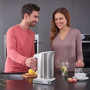 Czajnik Braun Czajnik Braun IDCollection WK 5115 WH - z systemem szybkiego gotowania i funkcją utrzymywania ciepła, 5 poziomów temperatury do herbaty, pojemność 1,7 l, 3000 W, biały / stal nierdzewna, plastik, 1,7 litra 6