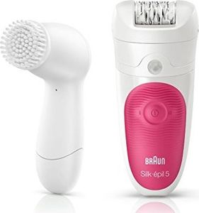 Depilator Braun Depilator Braun Silk-pil Bibi-Edition (ze szczoteczką do czyszczenia twarzy), biały / różowy 3