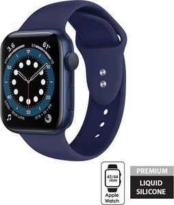 Crong Crong Liquid Band - Pasek Apple Watch 42/44 mm (granatowy) uniwersalny 5