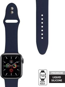 Crong Crong Liquid Band - Pasek Apple Watch 42/44 mm (granatowy) uniwersalny 7