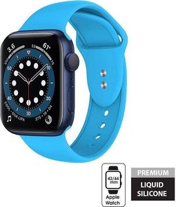 Crong Crong Liquid Band - Pasek Apple Watch 42/44 mm (niebieski) uniwersalny 9