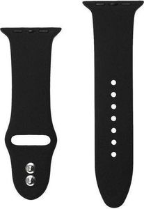 Crong Crong Liquid Band - Pasek Apple Watch 42/44 mm (czarny) uniwersalny 1