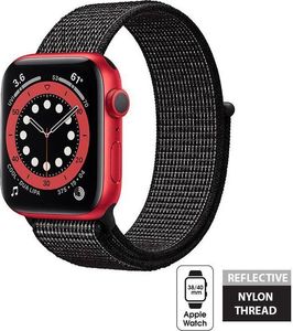Crong Crong Reflex Band - Pasek sportowy Apple Watch 38/40 mm (czarny) uniwersalny 1