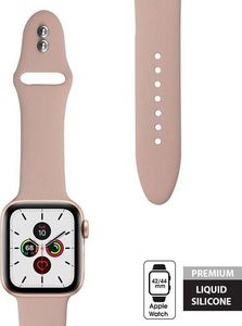 Crong Crong Liquid Band - Pasek Apple Watch 42/44 mm (piaskowy róż) uniwersalny 8