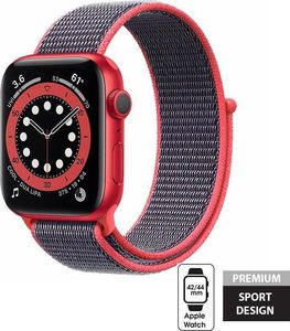 Crong Crong Nylon Band - Pasek sportowy Apple Watch 42/44 mm (Electric Pink) uniwersalny 1
