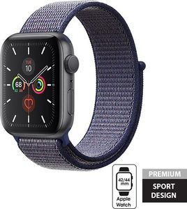 Crong Crong Nylon Band - Pasek sportowy Apple Watch 42/44 mm (Midnight Blue) uniwersalny 1