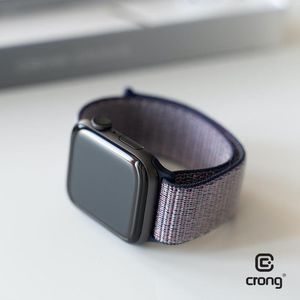 Crong Crong Nylon Band - Pasek sportowy Apple Watch 42/44 mm (Midnight Blue) uniwersalny 3