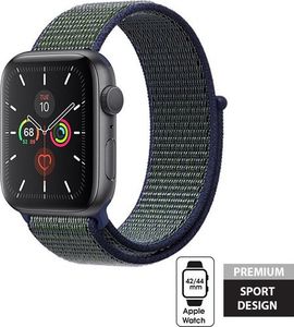Crong Crong Nylon Band - Pasek sportowy Apple Watch 42/44 mm (Midnight Fog) uniwersalny 1