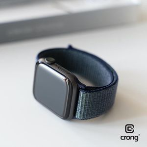 Crong Crong Nylon Band - Pasek sportowy Apple Watch 42/44 mm (Midnight Fog) uniwersalny 3