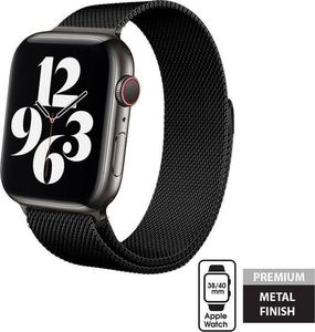 Crong Crong Milano Steel - Pasek ze stali nierdzewnej Apple Watch 38/40 mm (czarny) uniwersalny 6
