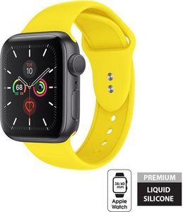 Crong Crong Liquid Band - Pasek Apple Watch 38/40 mm (żółty) uniwersalny 1