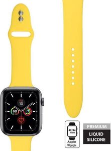 Crong Crong Liquid Band - Pasek Apple Watch 42/44 mm (żółty) uniwersalny 11