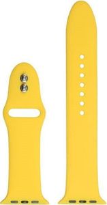 Crong Crong Liquid Band - Pasek Apple Watch 42/44 mm (żółty) uniwersalny 9