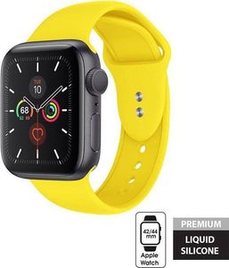 Crong Crong Liquid Band - Pasek Apple Watch 42/44 mm (żółty) uniwersalny 10