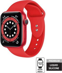 Crong Crong Liquid Band - Pasek Apple Watch 42/44 mm (czerwony) uniwersalny 6