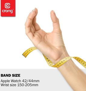Crong Crong Liquid Band - Pasek Apple Watch 42/44 mm (szary) uniwersalny 4