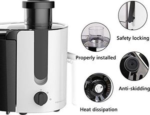 Wyciskarka wolnoobrotowa Aigostar  Aigostar Sokowirówka Warzywa i owoce Wyciskarka wolnoobrotowa Sokowirówka elektryczna Automatyczna z 2 poziomami Tarcze tnące ze stali nierdzewnej Duży wałek do napełniania jabłek Pomarańczowa marchewka Marchewka - Winog 2