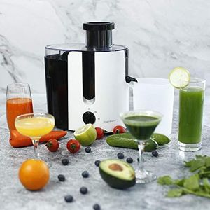 Wyciskarka wolnoobrotowa Aigostar  Aigostar Sokowirówka Warzywa i owoce Wyciskarka wolnoobrotowa Sokowirówka elektryczna Automatyczna z 2 poziomami Tarcze tnące ze stali nierdzewnej Duży wałek do napełniania jabłek Pomarańczowa marchewka Marchewka - Winog 3