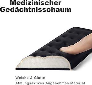 VAYDEER Klawiatura podpórka pod nadgarstki do gier Tenkeyless Podpórka pod nadgarstki z pianki memory do biura, komputera, laptopa, pisania na komputerze Mac oraz uśmierzania bólu nadgarstka i naprawy (36 cm) 3