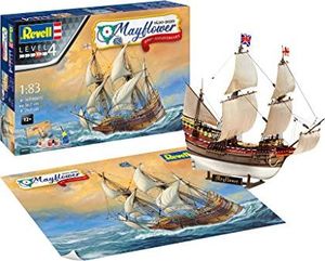 Revell Revell 05684 Mayflower-400th Anniversary Prawdziwie oryginalny zestaw modeli do składania dla zaawansowanych użytkowników, z podstawowymi akcesoriami, niepomalowany 1