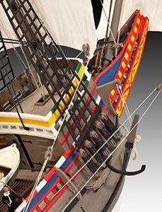 Revell 05684 Mayflower-400th Anniversary Prawdziwie oryginalny zestaw modeli do składania dla zaawansowanych użytkowników, z podstawowymi akcesoriami, niepomalowany 3