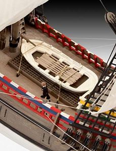Revell 05684 Mayflower-400th Anniversary Prawdziwie oryginalny zestaw modeli do składania dla zaawansowanych użytkowników, z podstawowymi akcesoriami, niepomalowany 5