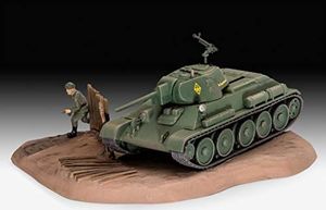 Revell Revell REV-03294 T-34/76 model 1940, model czołgu 1:76, zabawki 8,1 cm, nielakierowane 4