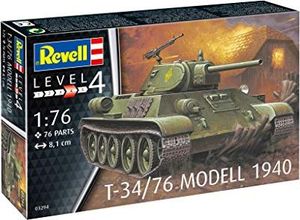Revell Revell REV-03294 T-34/76 model 1940, model czołgu 1:76, zabawki 8,1 cm, nielakierowane 7