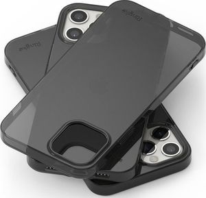 Ringke Etui obudowa Ringke Air do Apple iPhone 12 Pro Max 6.7 Smoke Black + Szkło Alogy uniwersalny 7