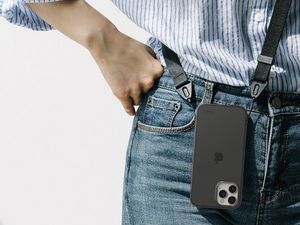 Ringke Etui obudowa Ringke Air do Apple iPhone 12 Pro Max 6.7 Smoke Black + Szkło Alogy uniwersalny 8