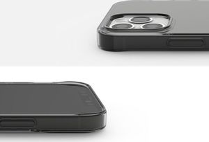 Ringke Etui obudowa Ringke Air do Apple iPhone 12 Pro Max 6.7 Smoke Black + Szkło Alogy uniwersalny 9