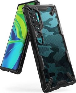 Ringke Etui Ringke Fusion X do Xiaomi Mi Note 10/ Note 10 Pro Camo Black + Szkło Alogy uniwersalny 2