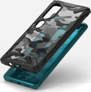 Ringke Etui Ringke Fusion X do Xiaomi Mi Note 10/ Note 10 Pro Camo Black + Szkło Alogy uniwersalny 4