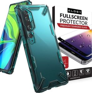 Ringke Etui Ringke Fusion X do Xiaomi Mi Note 10/ Note 10 Pro Turquoise Green + Szkło Alogy uniwersalny 8