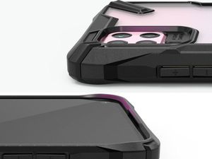 Ringke Etui Ringke Fusion X do Huawei P40 Lite Black + Szkło 3mk uniwersalny 6