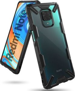 Ringke Etui Ringke Fusion X do Xiaomi Redmi Note 9S/ Pro/ Max Black + Szkło 3mk uniwersalny 1