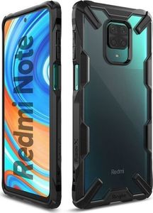 Ringke Etui Ringke Fusion X do Xiaomi Redmi Note 9S/ Pro/ Max Black + Szkło 3mk uniwersalny 2
