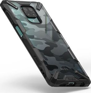 Ringke Etui Ringke Fusion X do Xiaomi Redmi Note 9S/ Pro/ Max Camo Black + Szkło 3mk uniwersalny 3