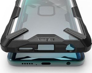 Ringke Etui Ringke Fusion X do Xiaomi Redmi Note 9S/ Pro/ Max Black + 2x Folia Ringke uniwersalny 3